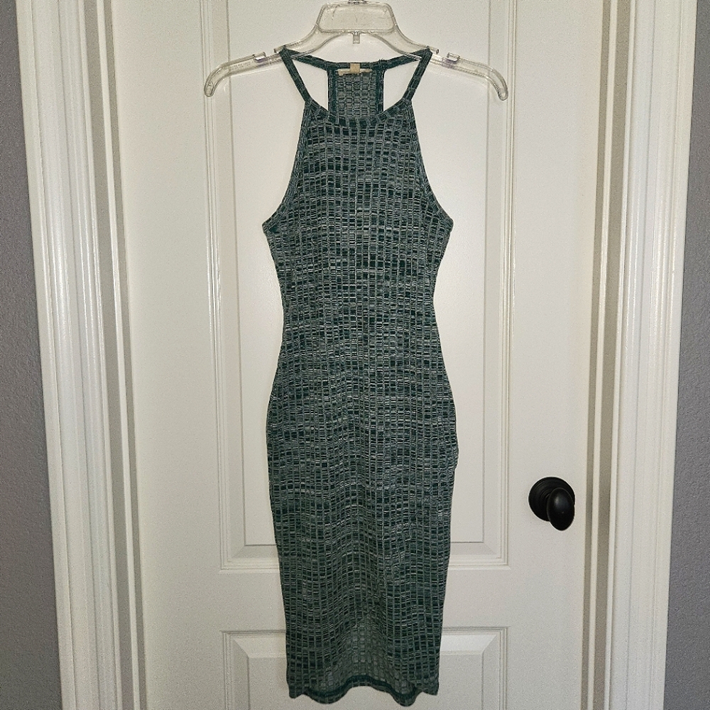 Silence + Noise Urban Outfitters Sleeveless Dress Jade Green X-Small